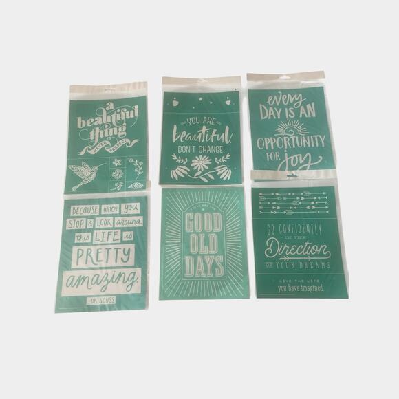 NWT 6 Chalk Couture 8.5 X11 Transfer Stencils - Picture 10 of 10